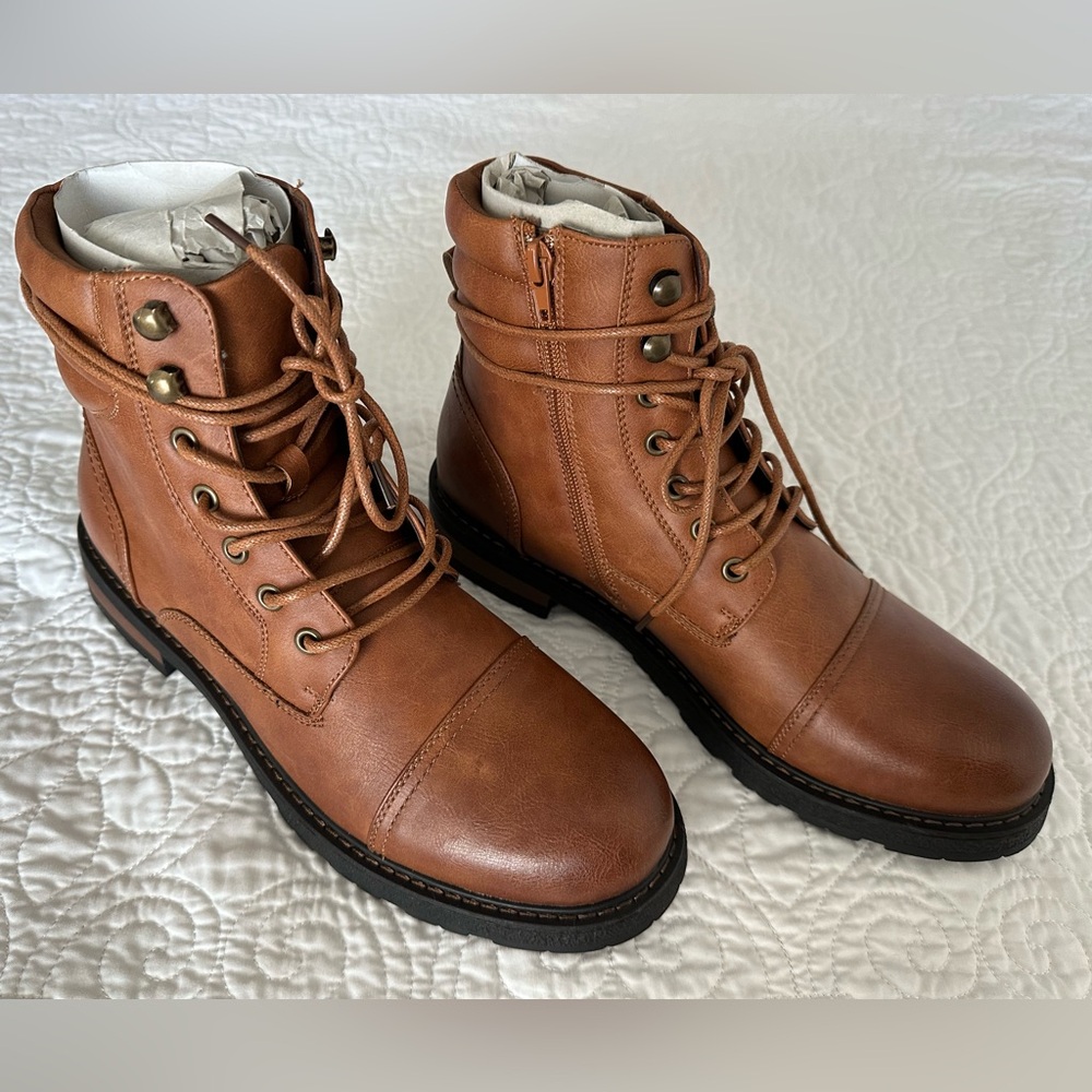 Golaiman Brown Lace-Up Men's Boots